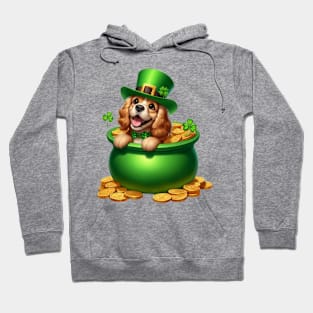 St Patricks Day Cocker Spaniel Dog Hoodie